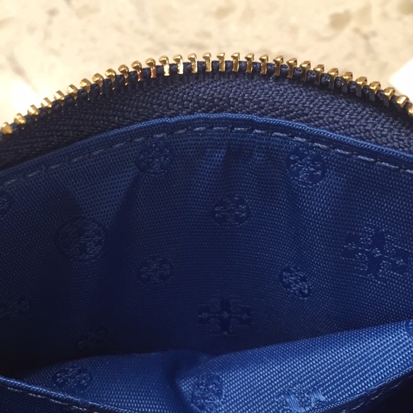 Tory Burch Emerson Zip Key/Coin Case. Regal Blue. NWT - Picture 6 of 11